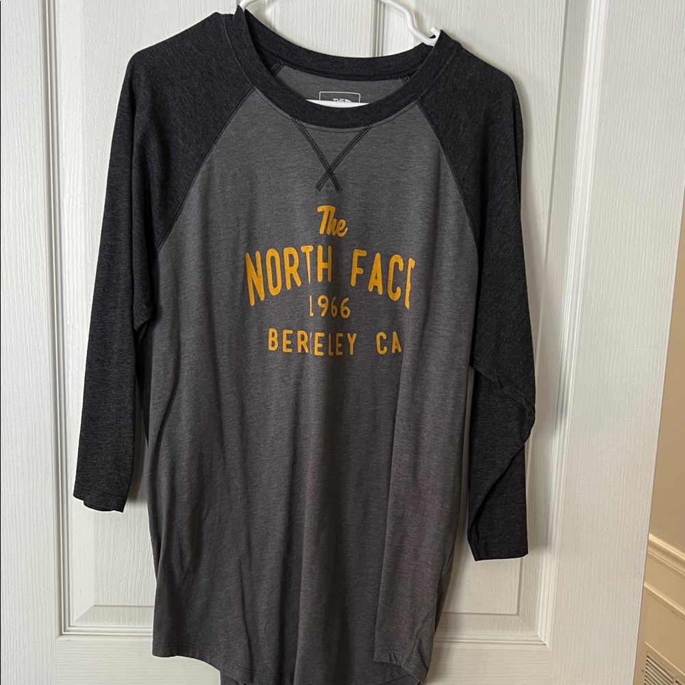 The North Face Charcoal and Black Raglan Tee